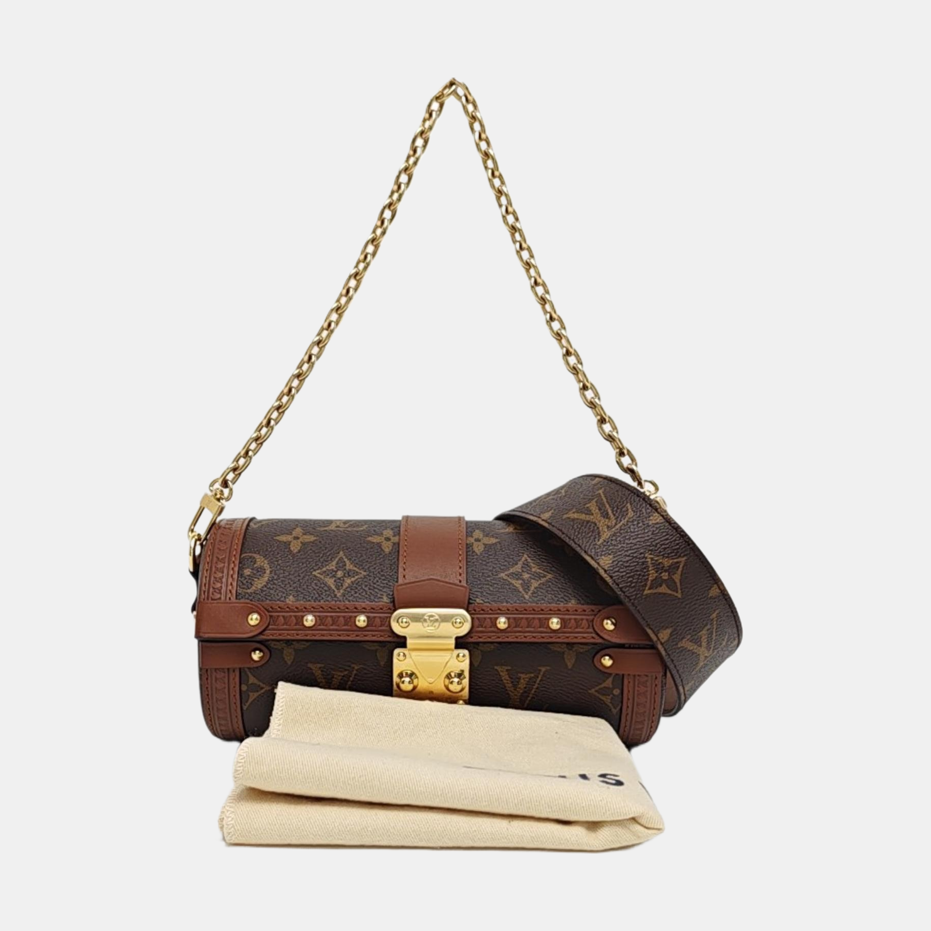 PAPILLON 19 Monogram Coated Canvas Brown