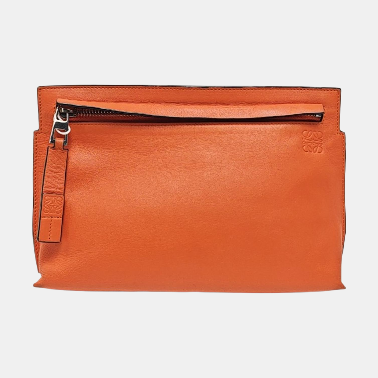 T Pouch Calfskin Orange