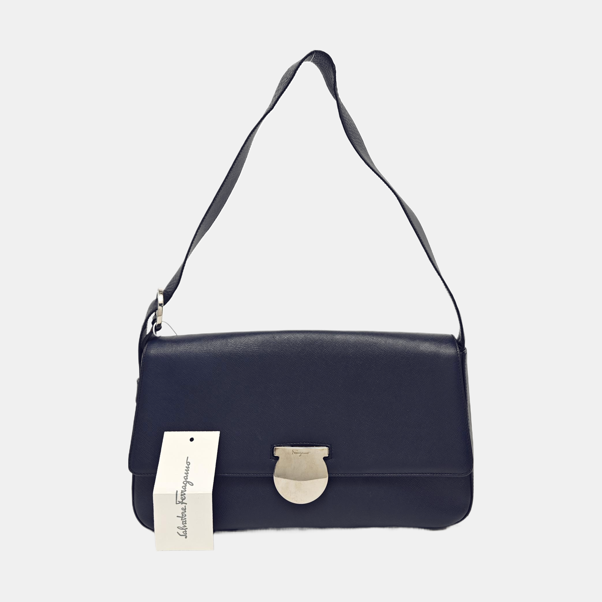 Calfskin Shoulder Bag Blue