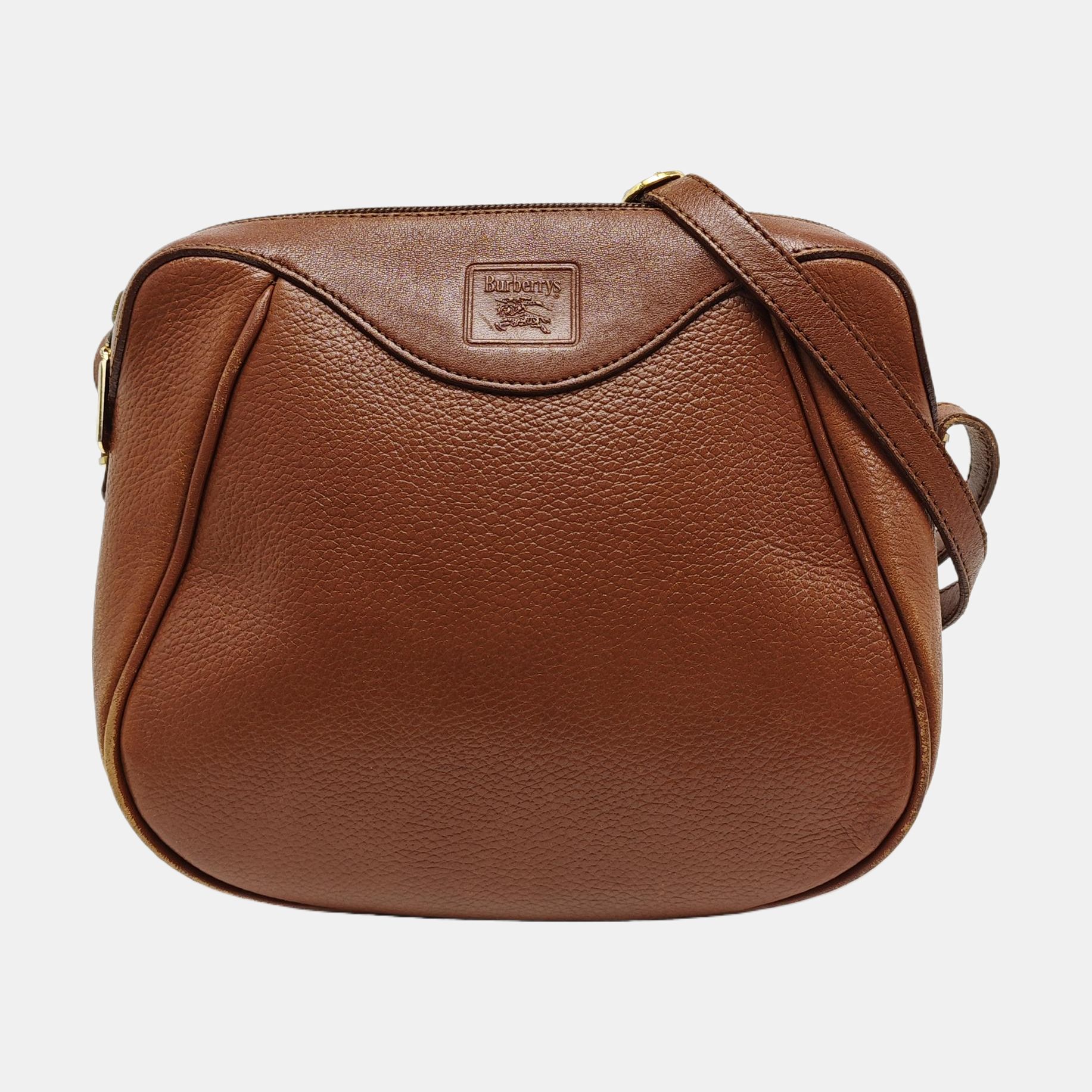 Calfskin Crossbody Bag Brown