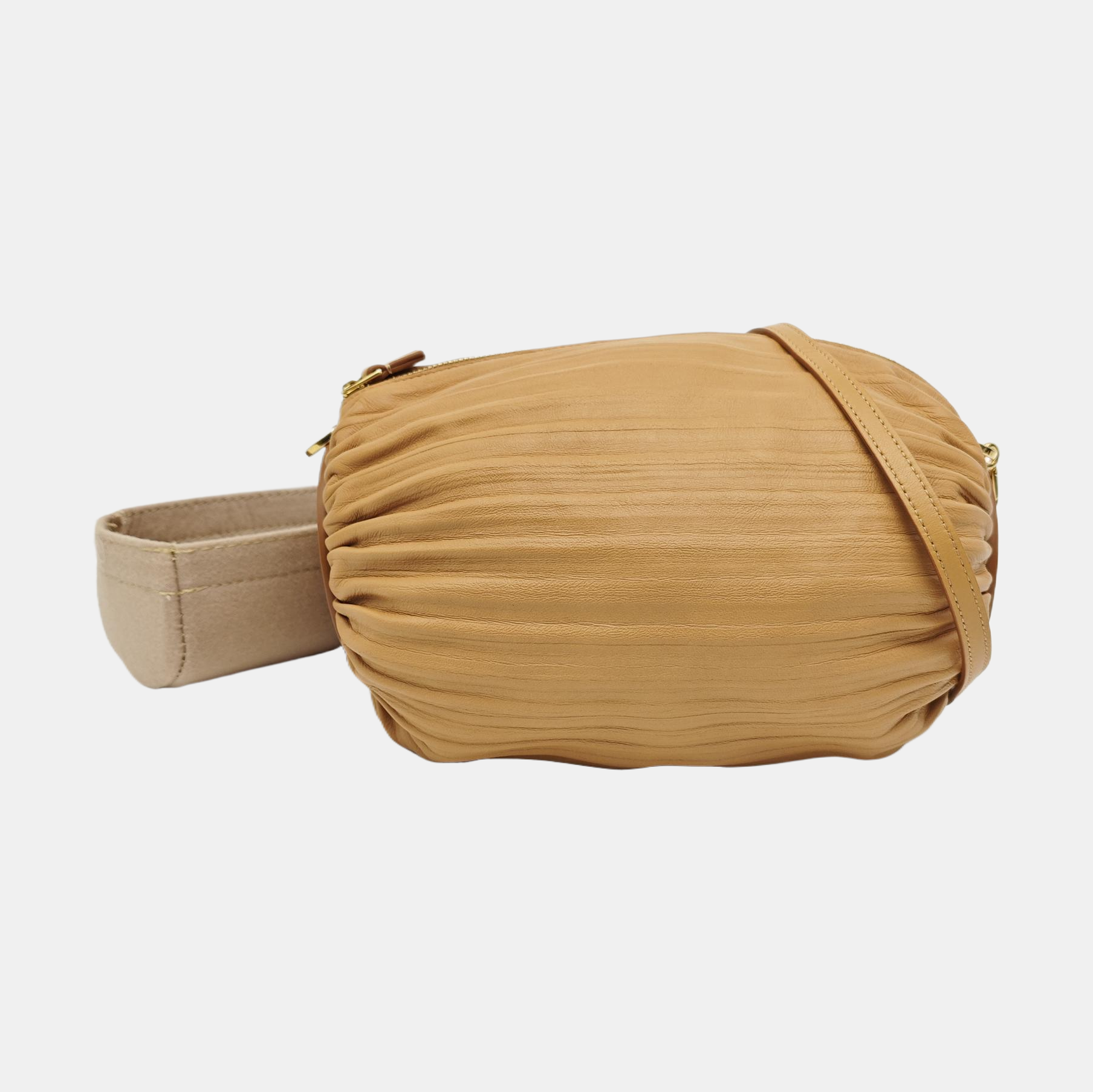 Nest Backet Calfskin Brown