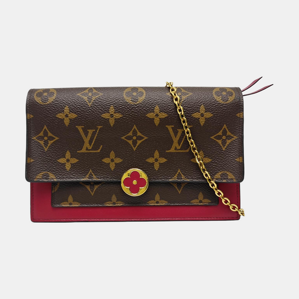 FLORE Monogram Coated Canvas Brown