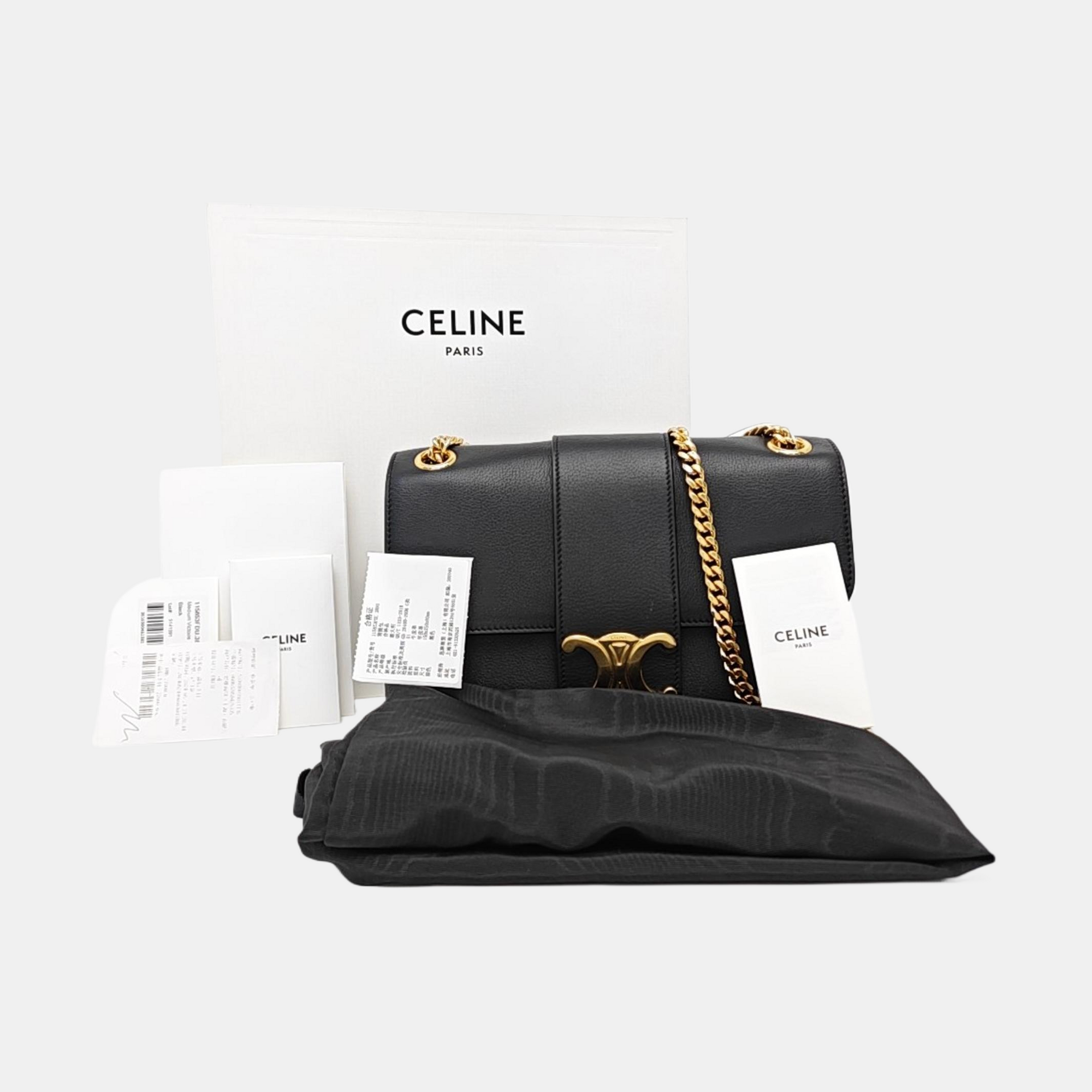 TEEN VICTOIRE Medium Calfskin Black