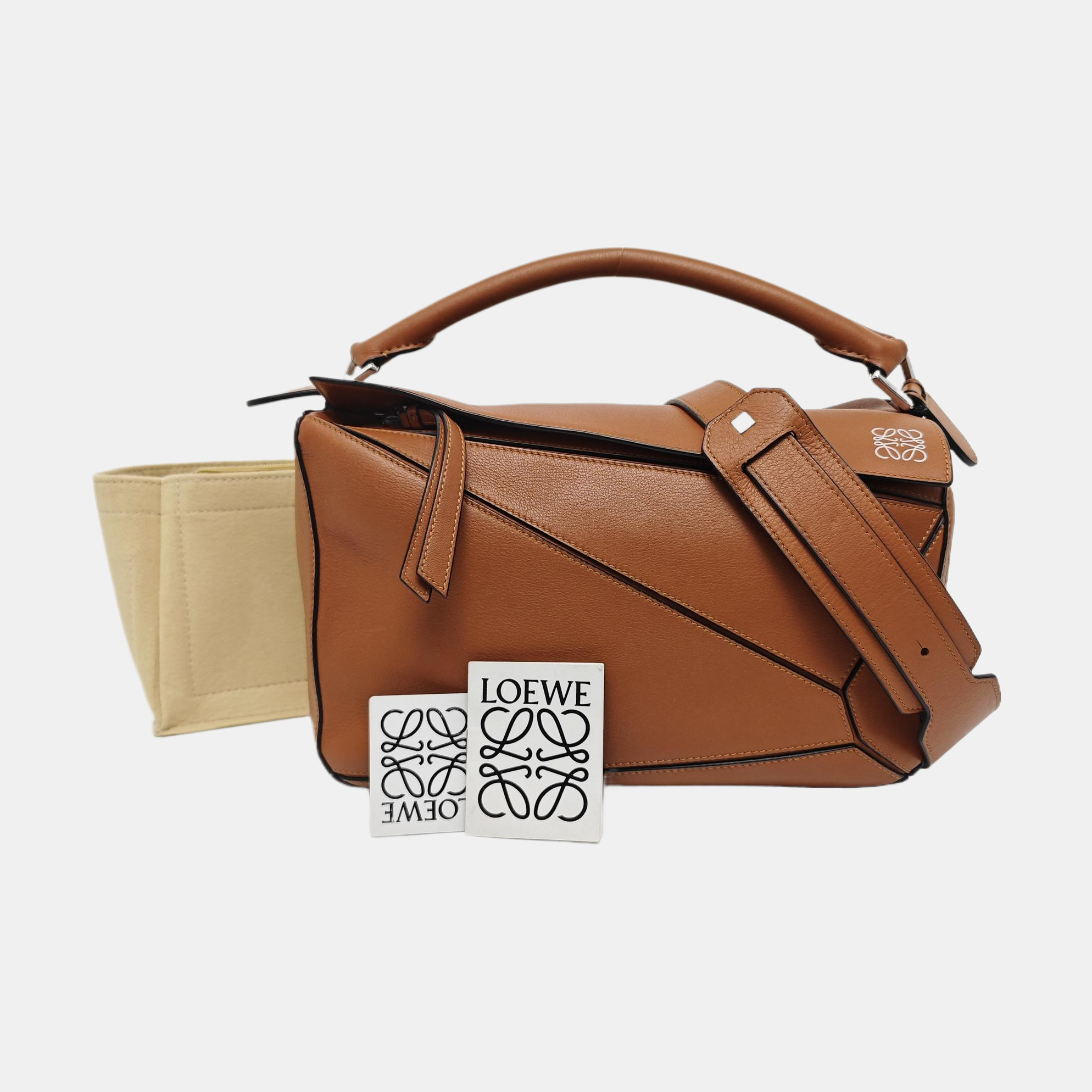 Puzzle Medium Calfskin Brown