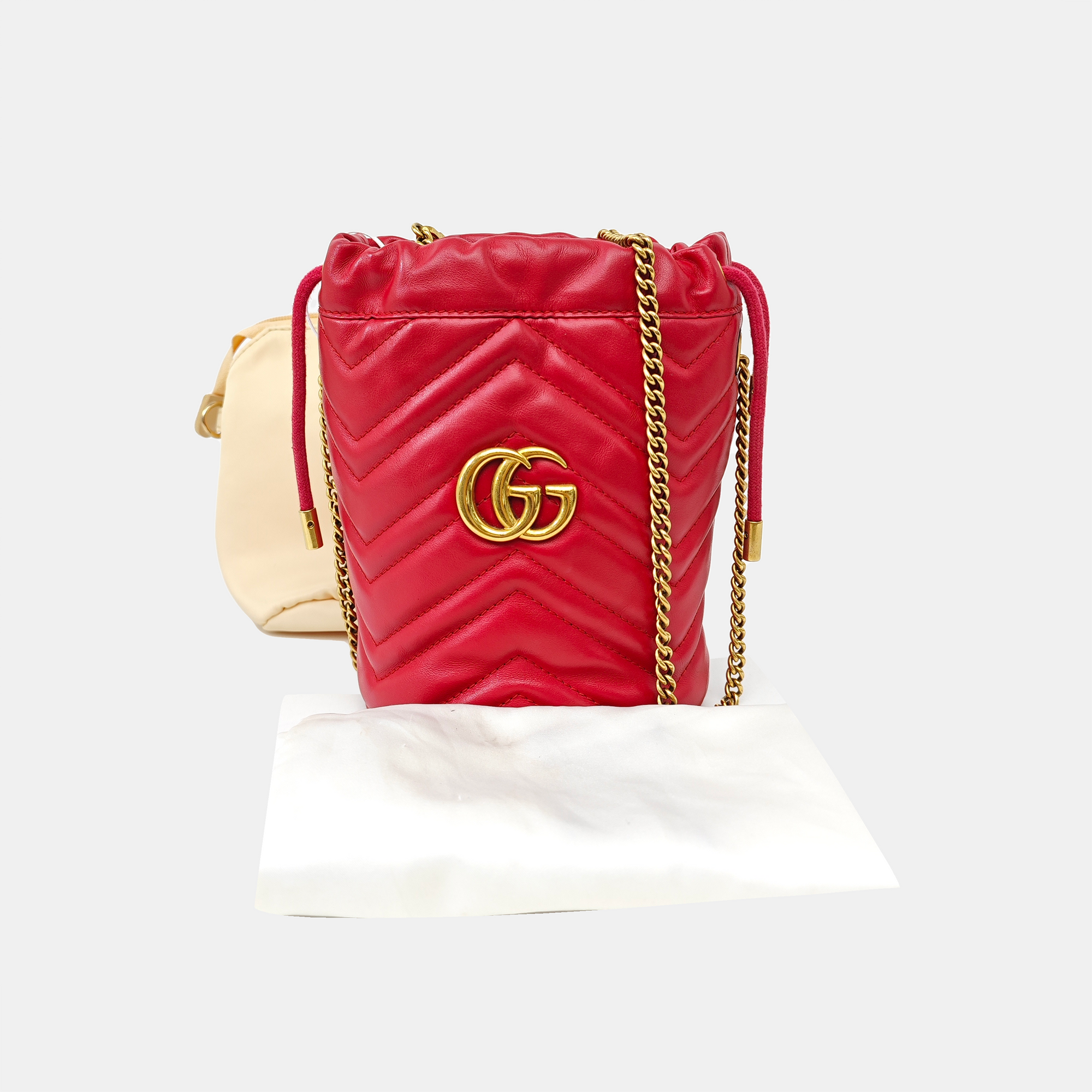 GG Marmont Mini Quilted Calfskin Red