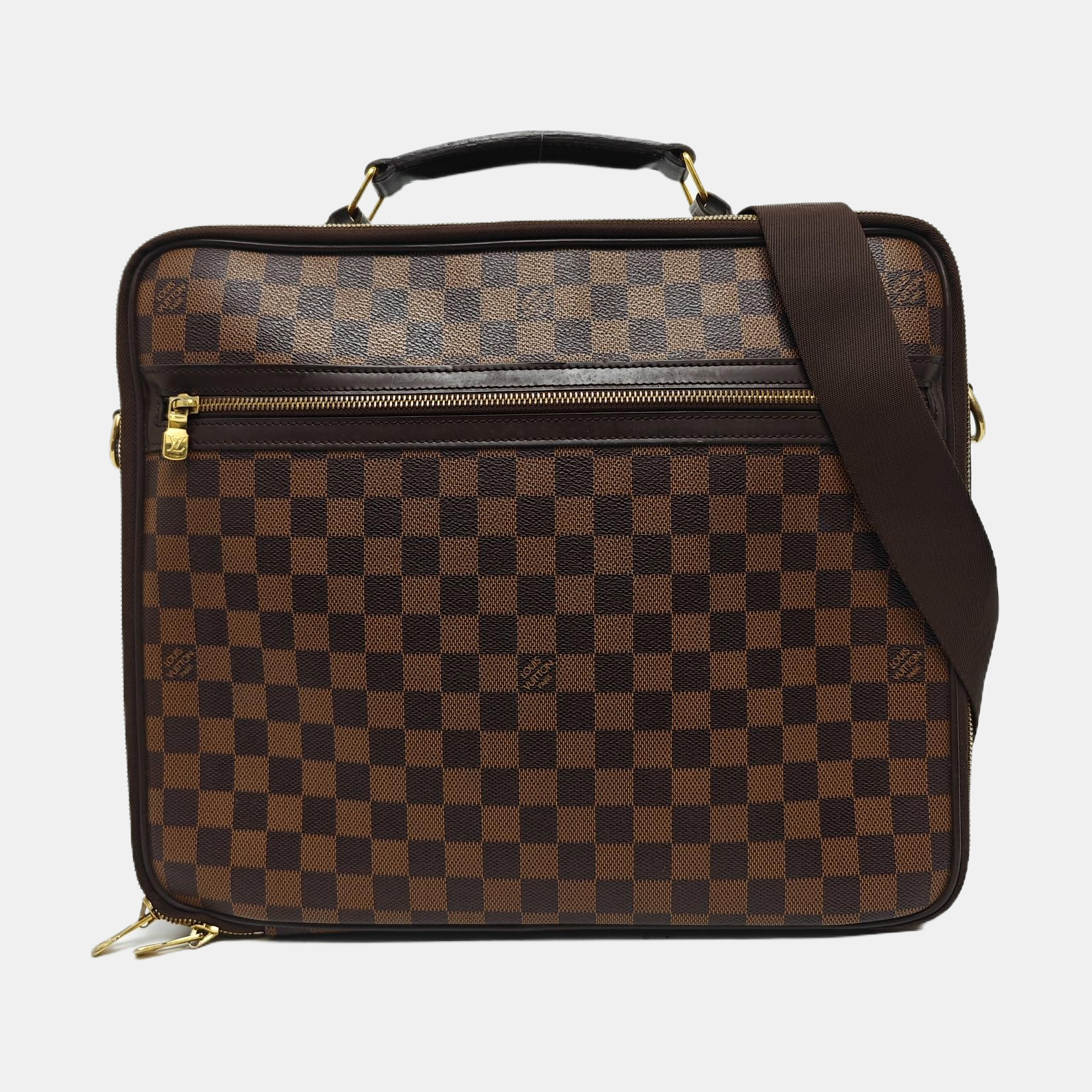 SABANA Damier Ebene Coated Canvas Brown