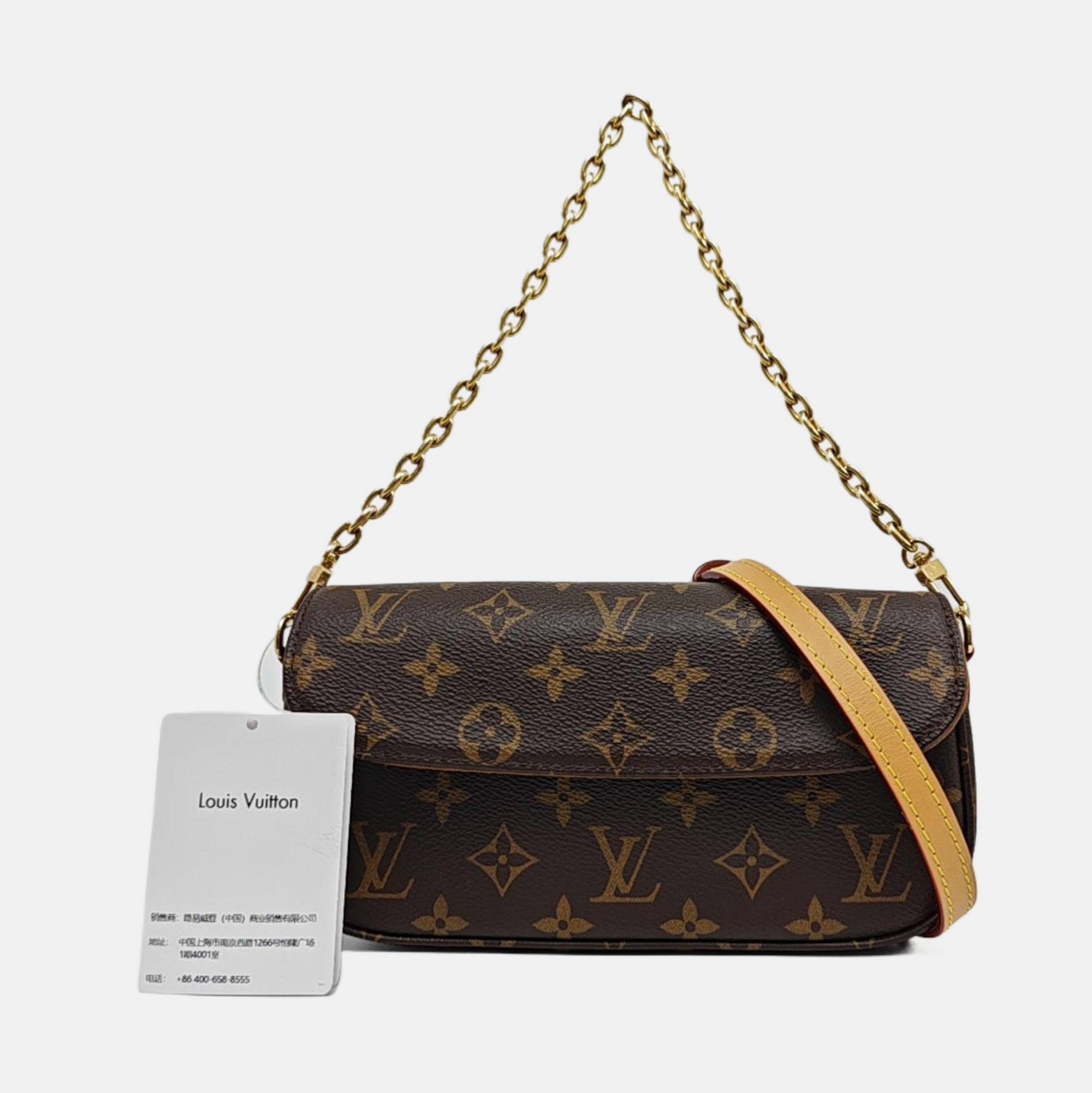 IVY Monogram Coated Canvas Brown