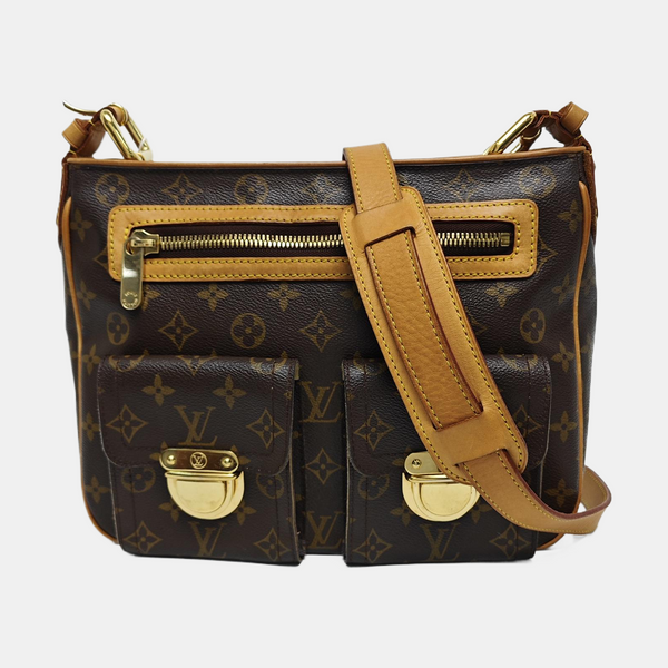HUDSON GM Monogram Coated Canvas Brown