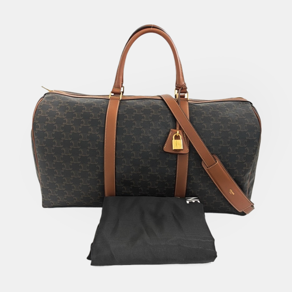 TRIOMPHE CANVAS Large Calfskin Brown