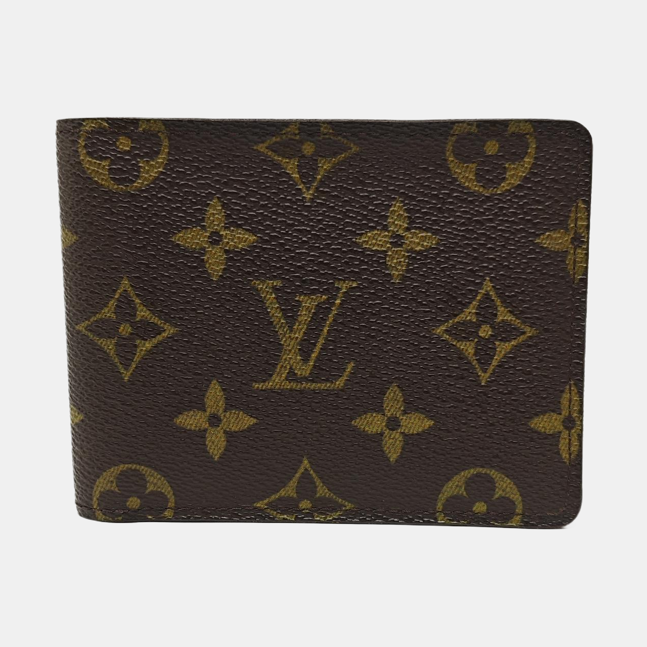 Monogram Coated Canvas Card Holder Brown