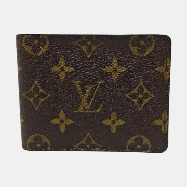 Monogram Coated Canvas Card Holder Brown
