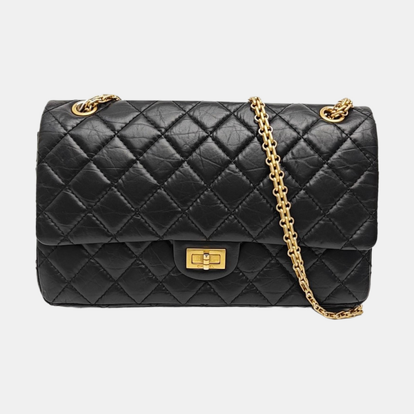 2.55 227 (jumbo) Quilted Calfskin Black