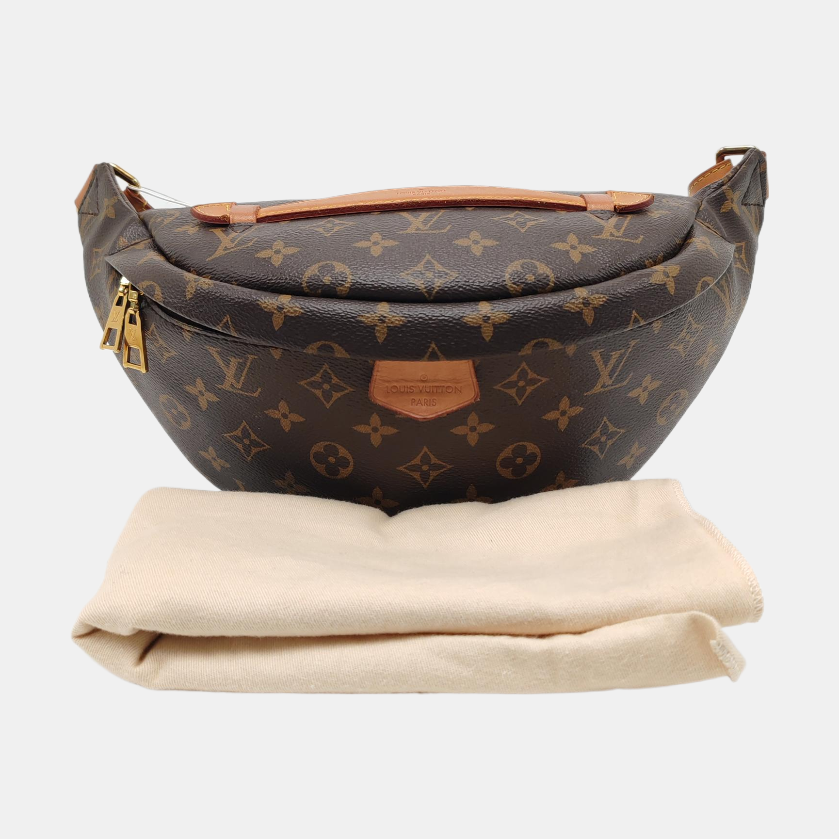 BUMBAG Monogram Coated Canvas Brown