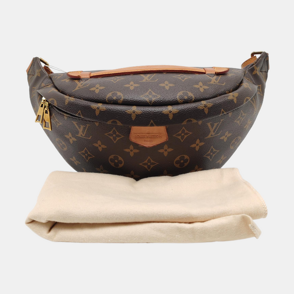 BUMBAG Monogram Coated Canvas Brown