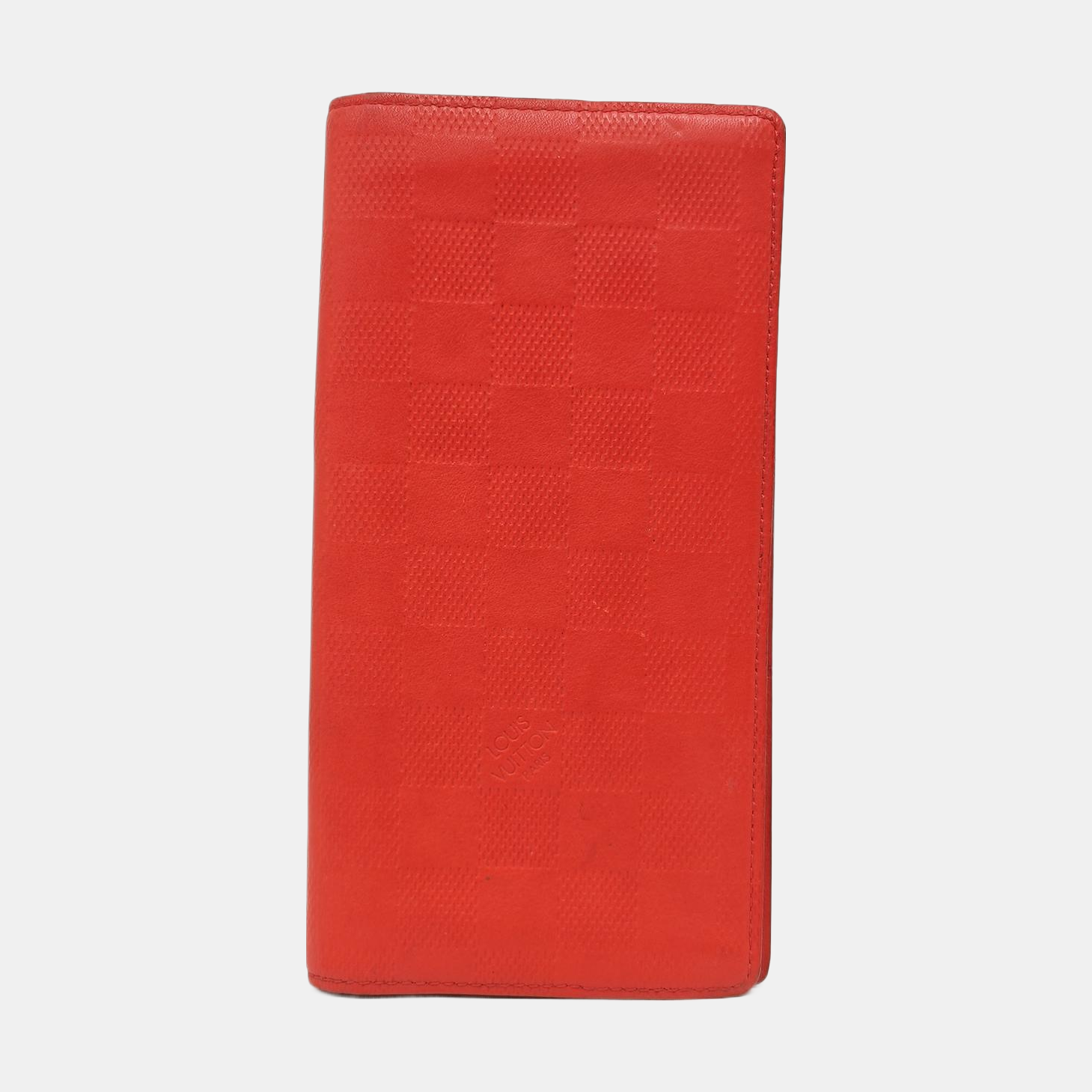 BRAZZA Damier Calfskin Red Wallet