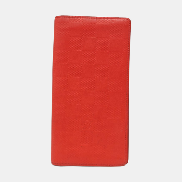 BRAZZA Damier Calfskin Red Wallet