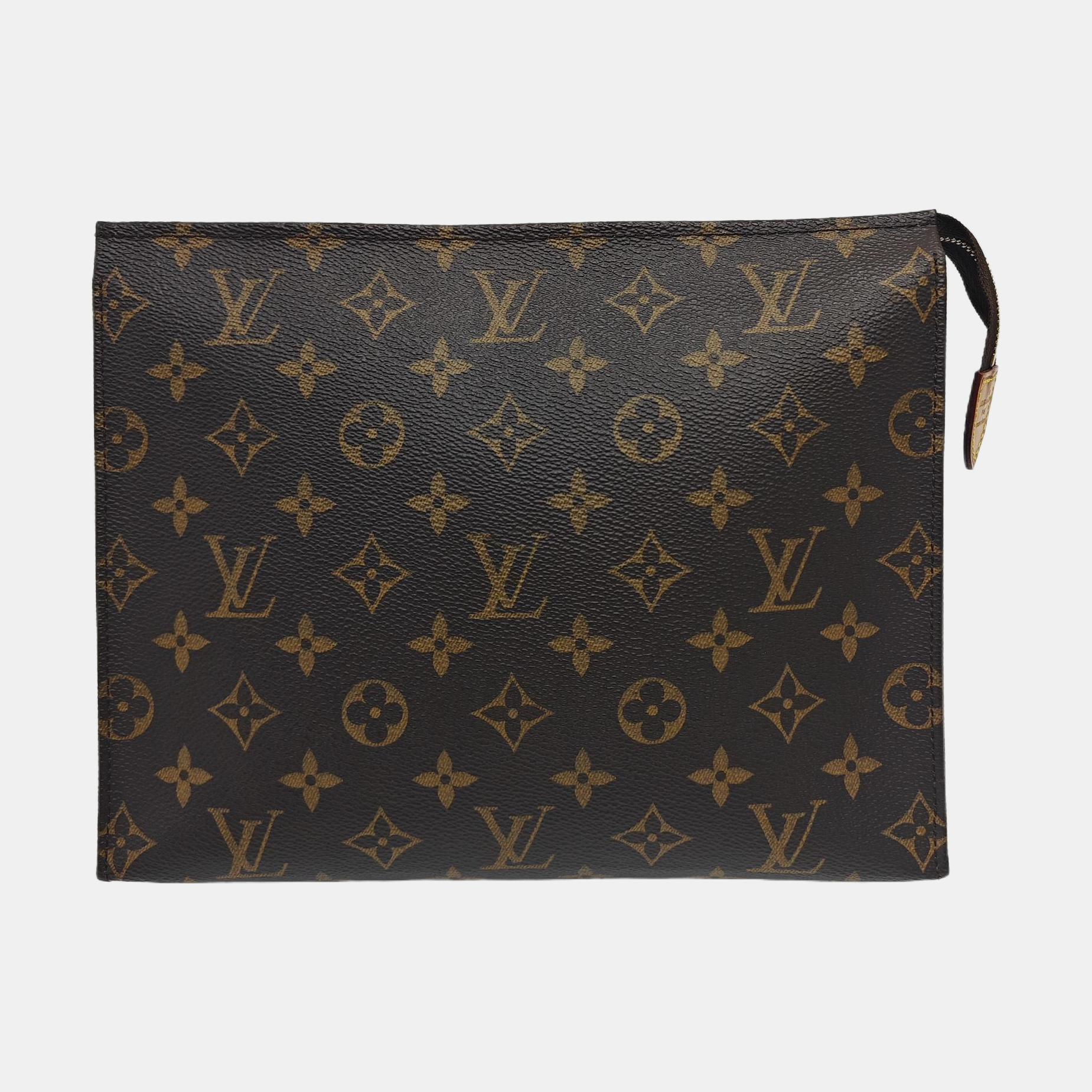 TOILET POCKET 26 Monogram Coated Canvas Brown