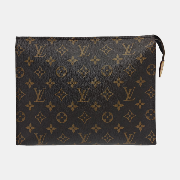 TOILET POCKET 26 Monogram Coated Canvas Brown