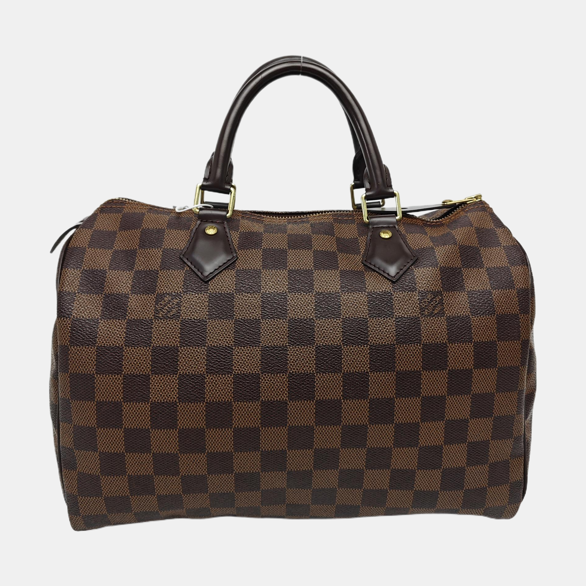 SPEEDY 30 Damier Ebene Coated Canvas Brown