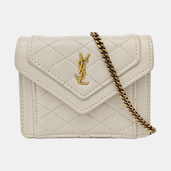 GABY Quilted Lambskin White