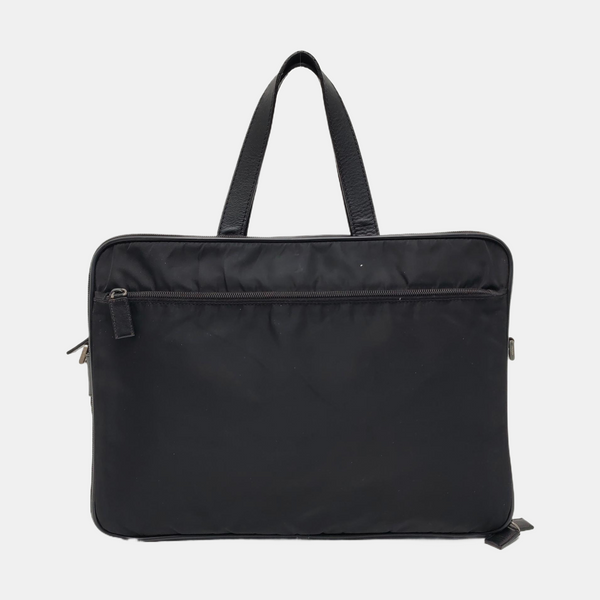 Nylon Top Handle Bag Black