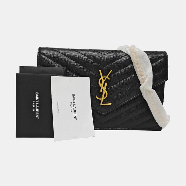 MONOGRAM WOC Chevron Calfskin Black
