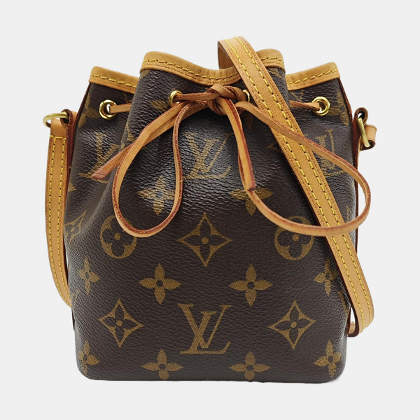 NÉONOÉ Nano Monogram Coated Canvas Brown