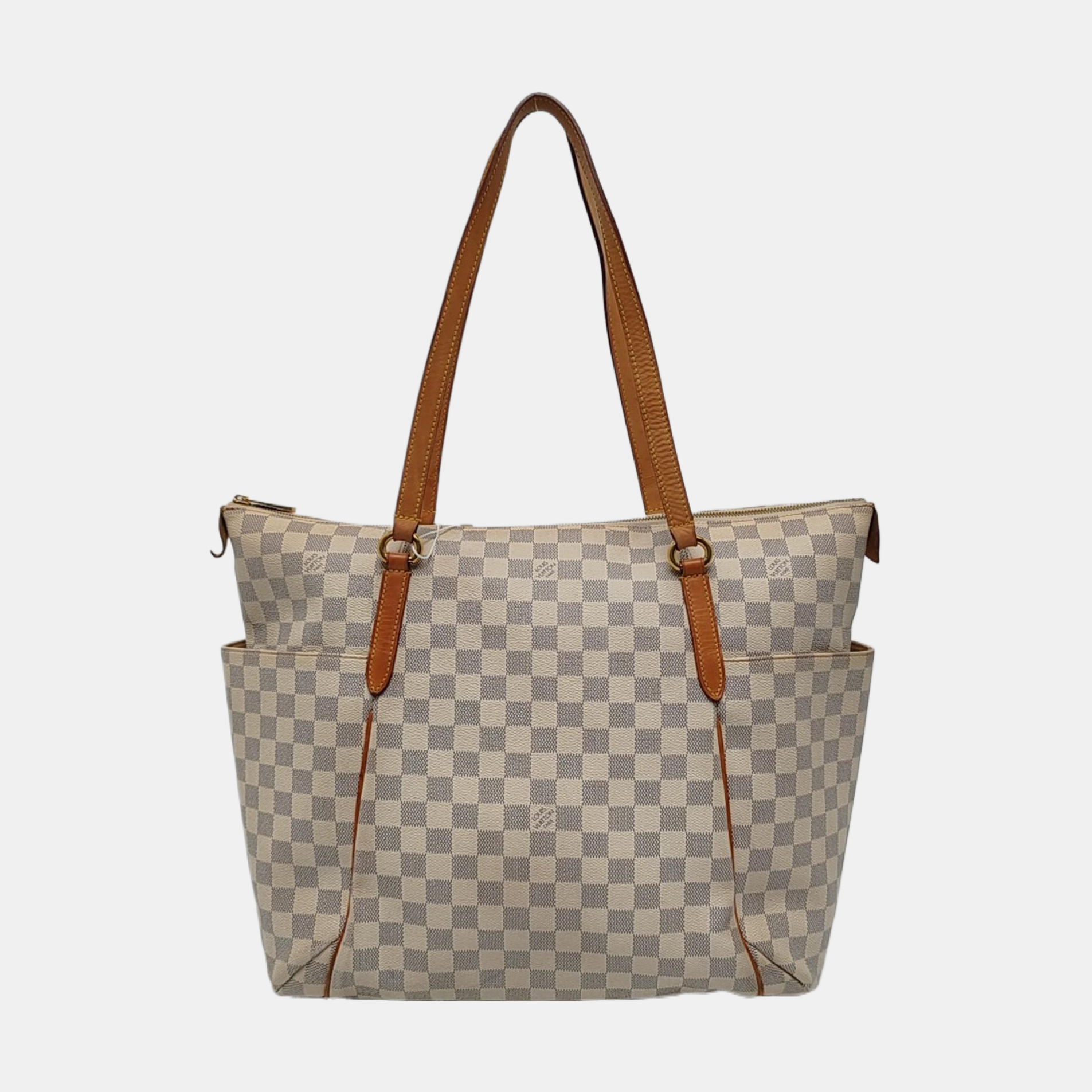 TOTALLY GM Damier Azur Coated Canvas White