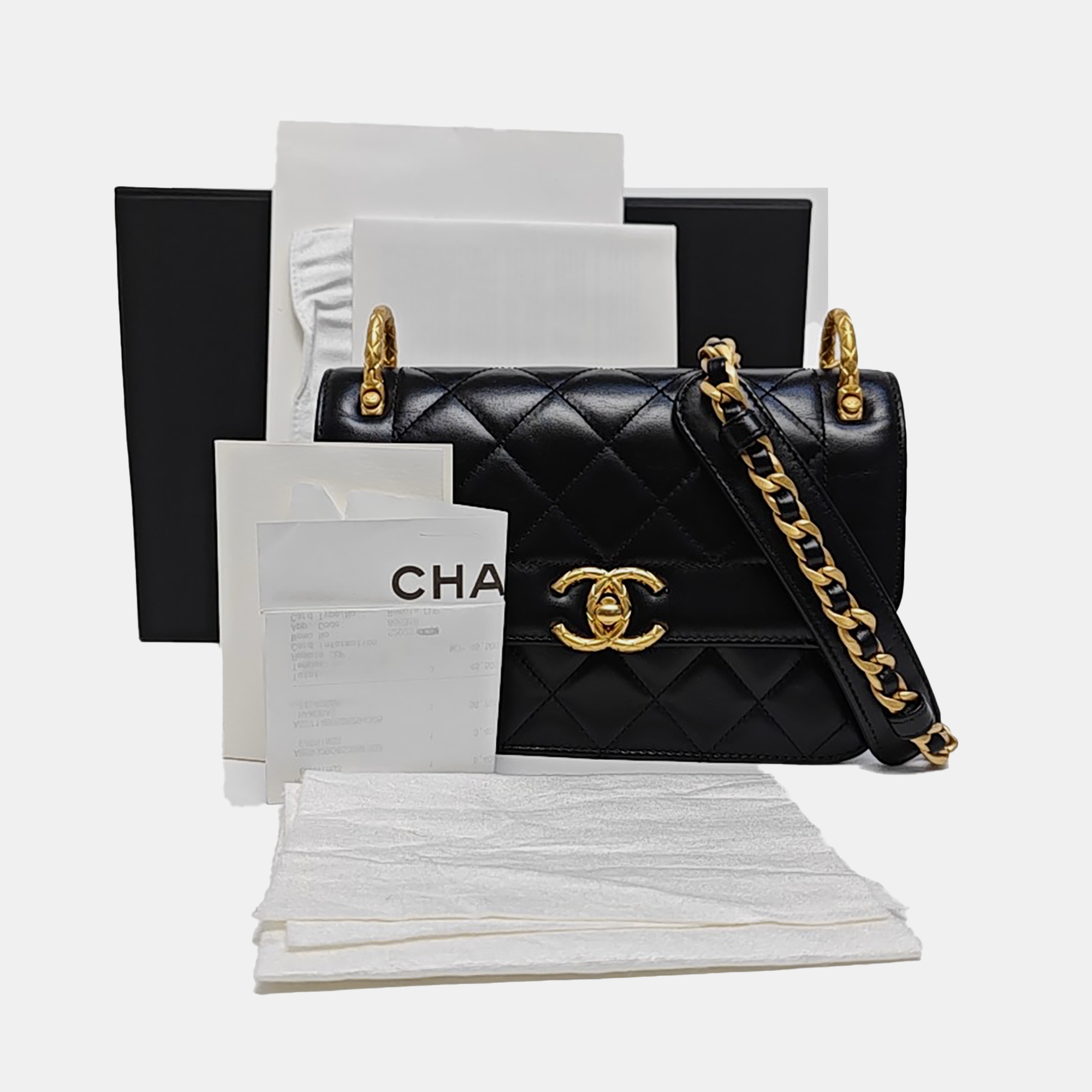 Quilted Calfskin Black