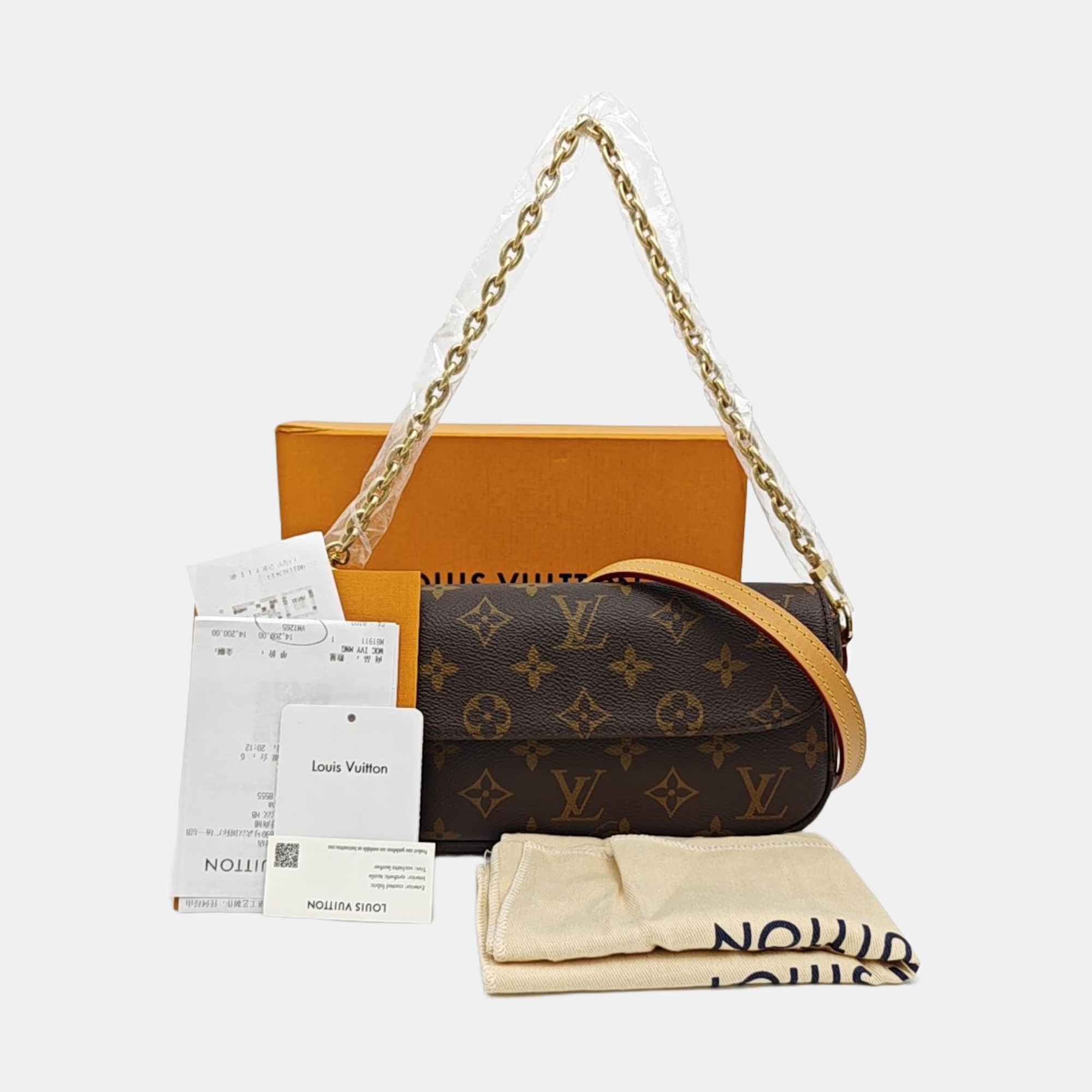 IVY Monogram Coated Canvas Brown