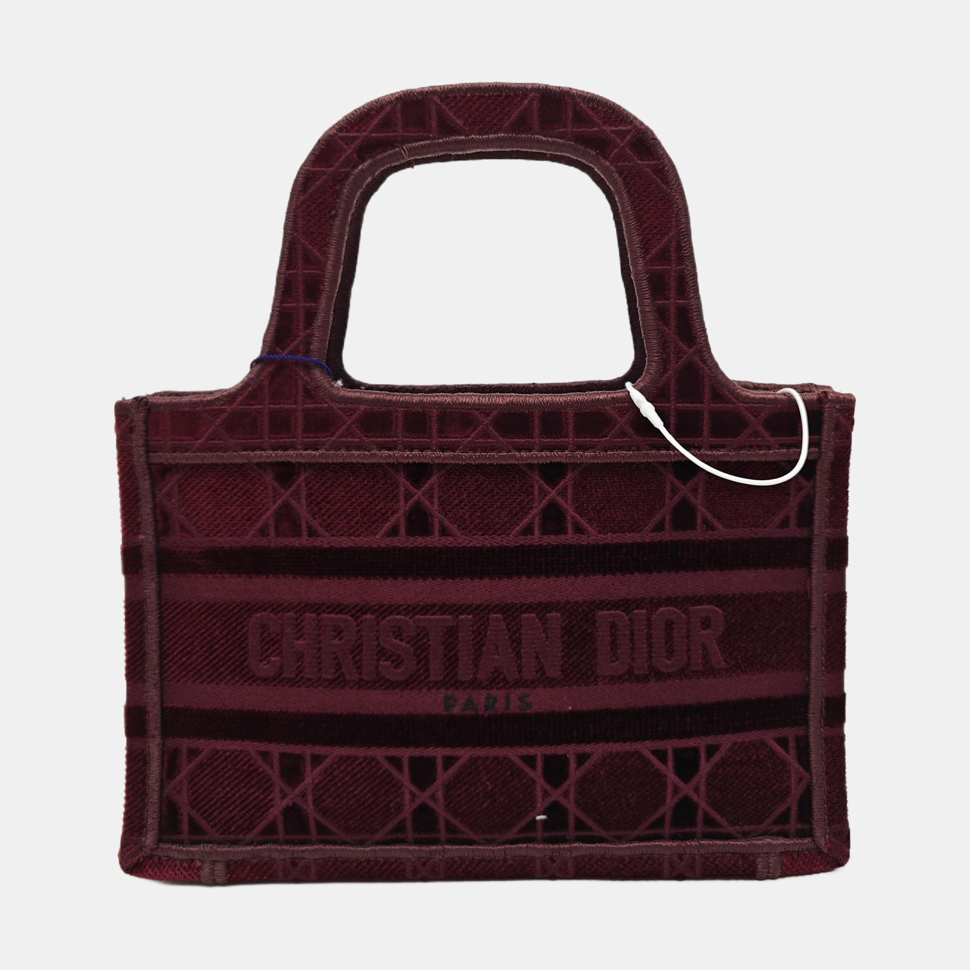 Authenticated pre-owned  Book Tote Mini Velvet Red - Tote Bag at Looply