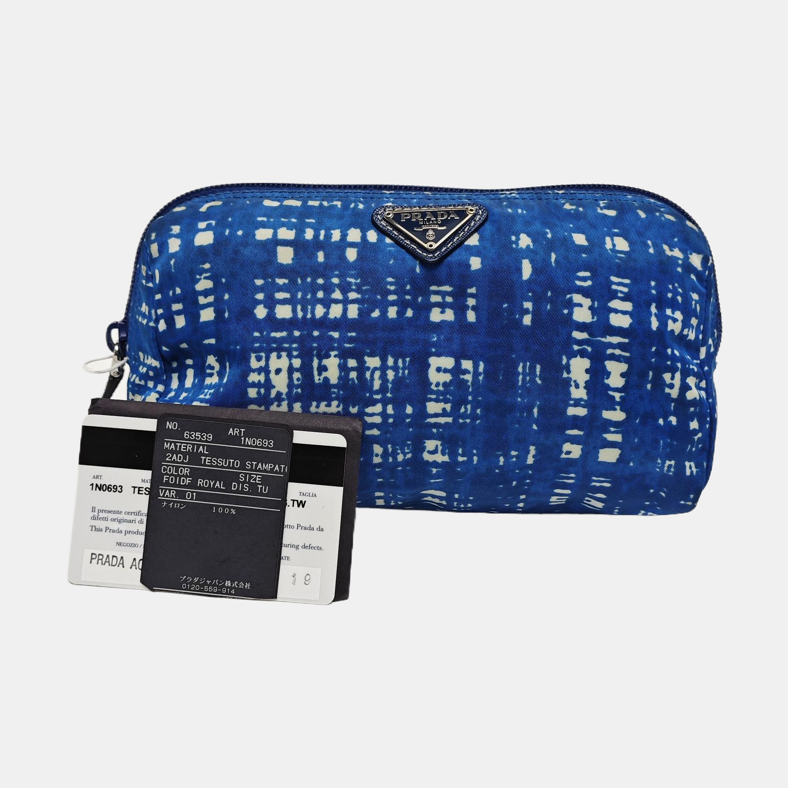 Nylon Clutch Blue