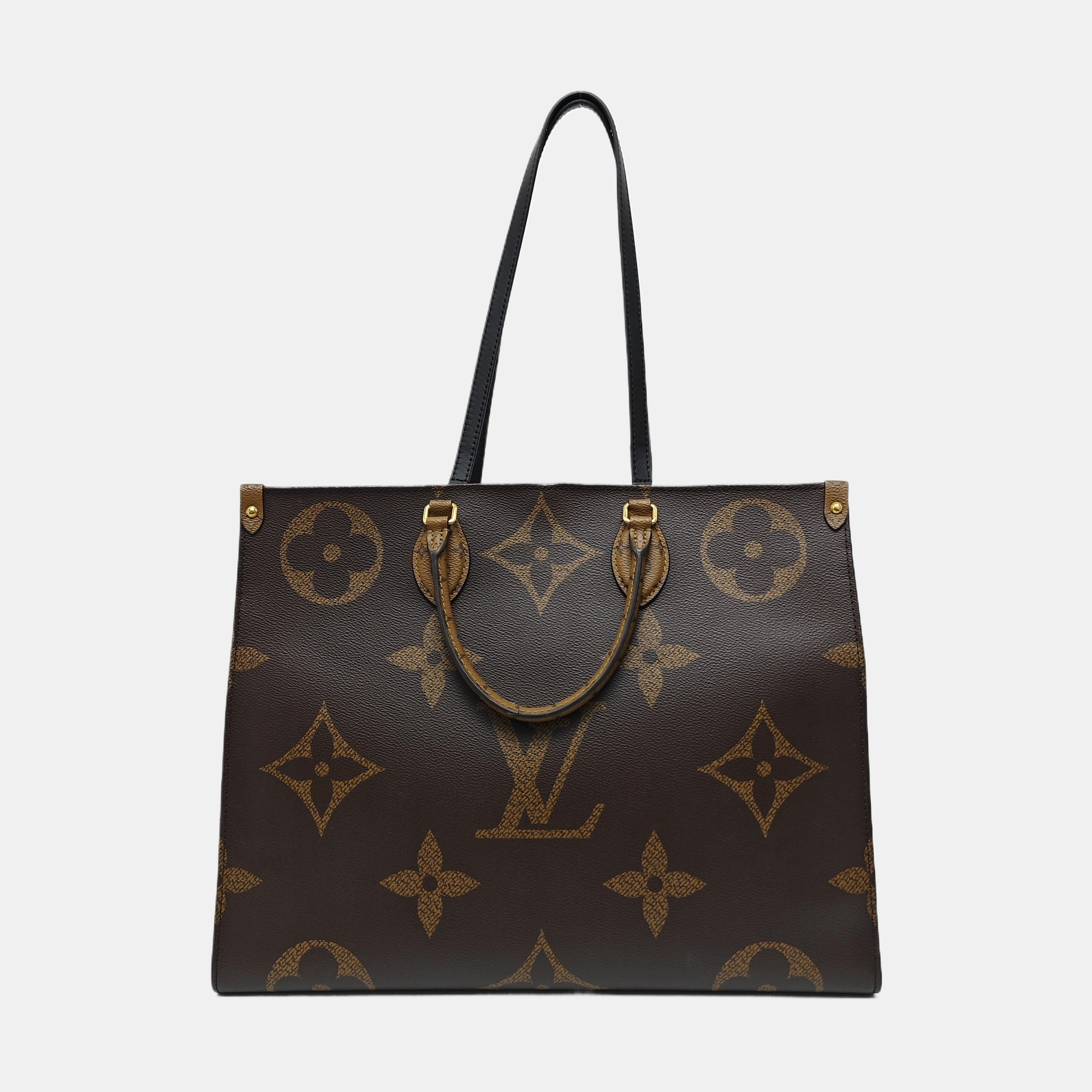 ONTHEGO GM Monogram Coated Canvas Brown