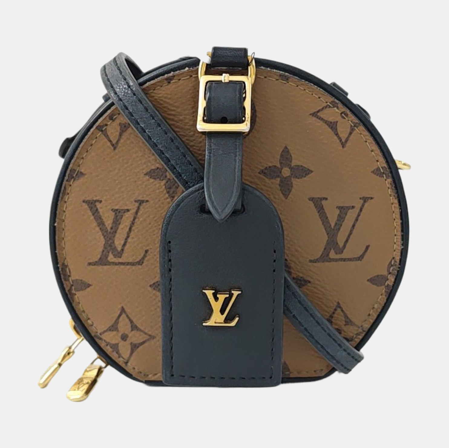 BOITE CHAPEAU Mini Monogram Coated Canvas Brown