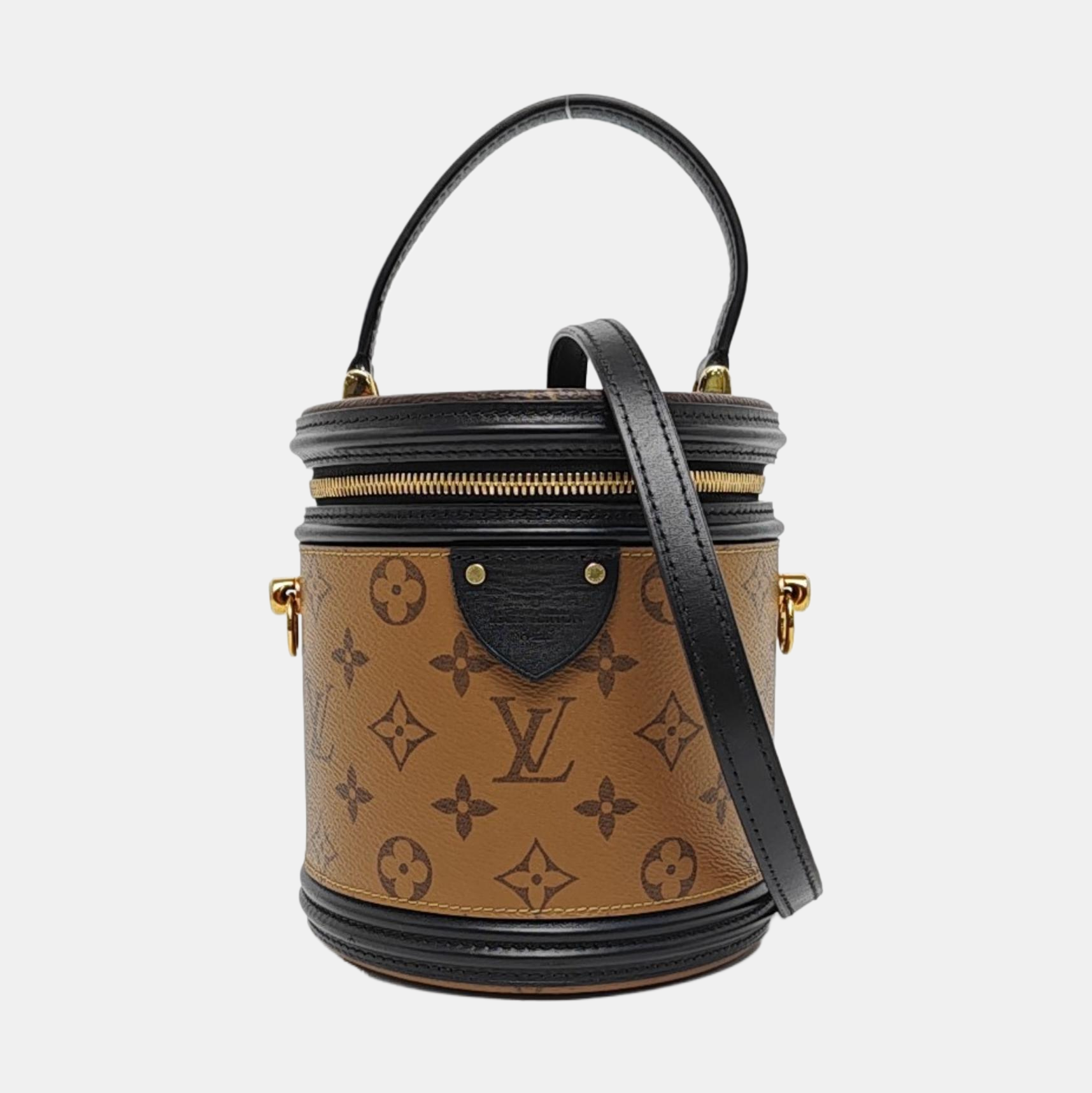 CANNES PM Monogram Coated Canvas Brown