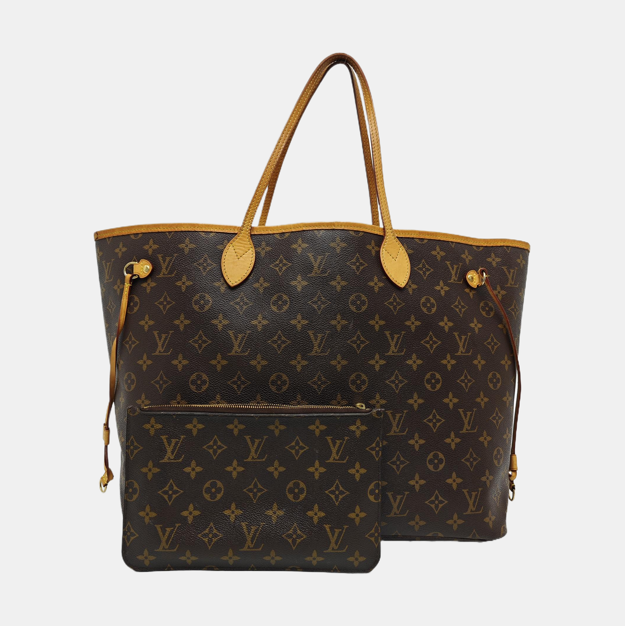 NEVERFULL Lona Revestida Monogram Marrón