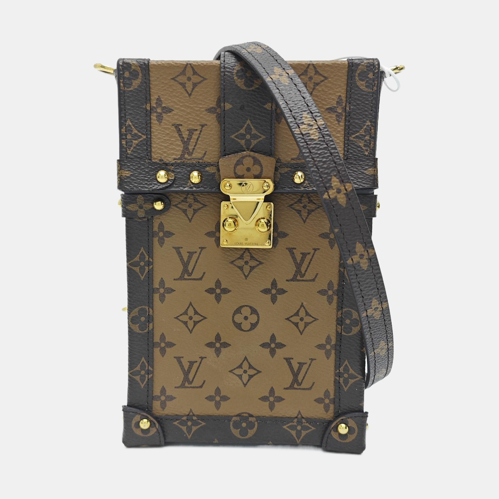 TRUNK Monogram Coated Canvas Brown