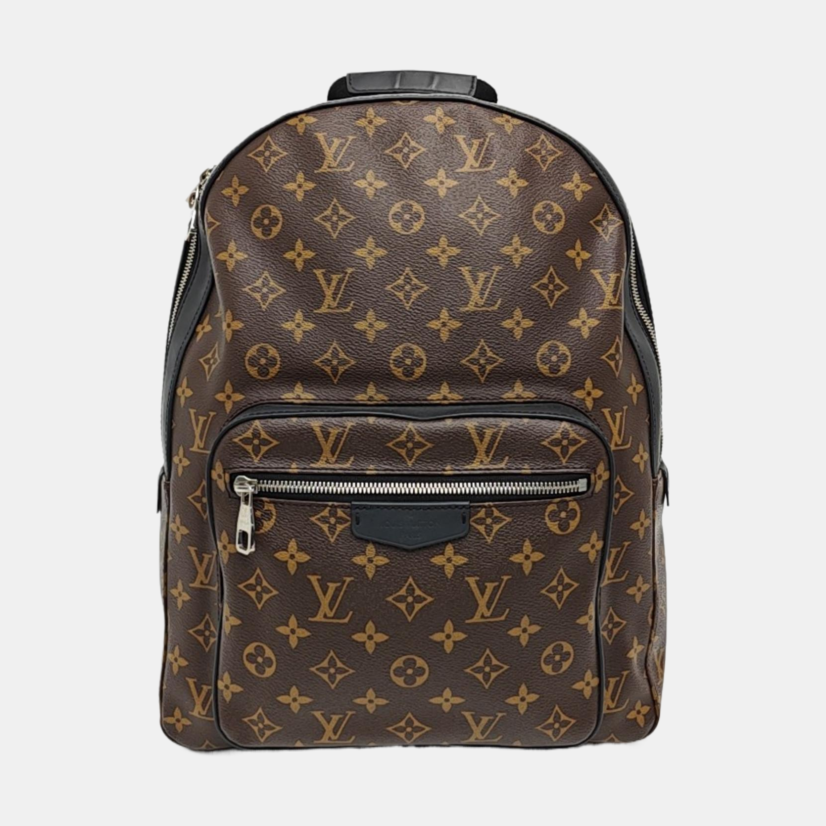 JOSH Monogram Coated Canvas Brown