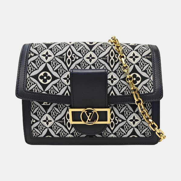DAUPHINE MM Monogram Fabric Gray