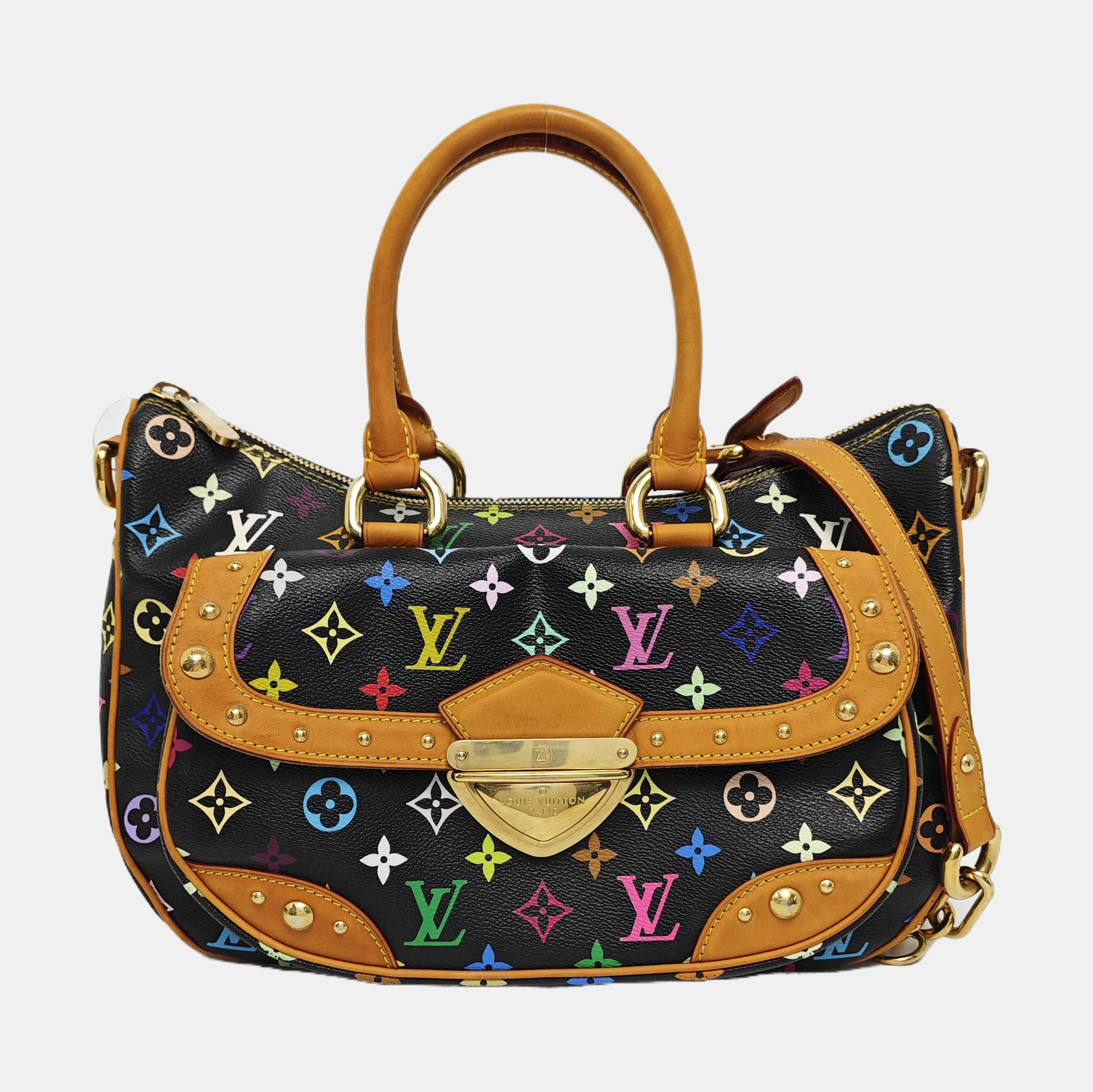 LV × TM RITA Monogram Coated Canvas Black