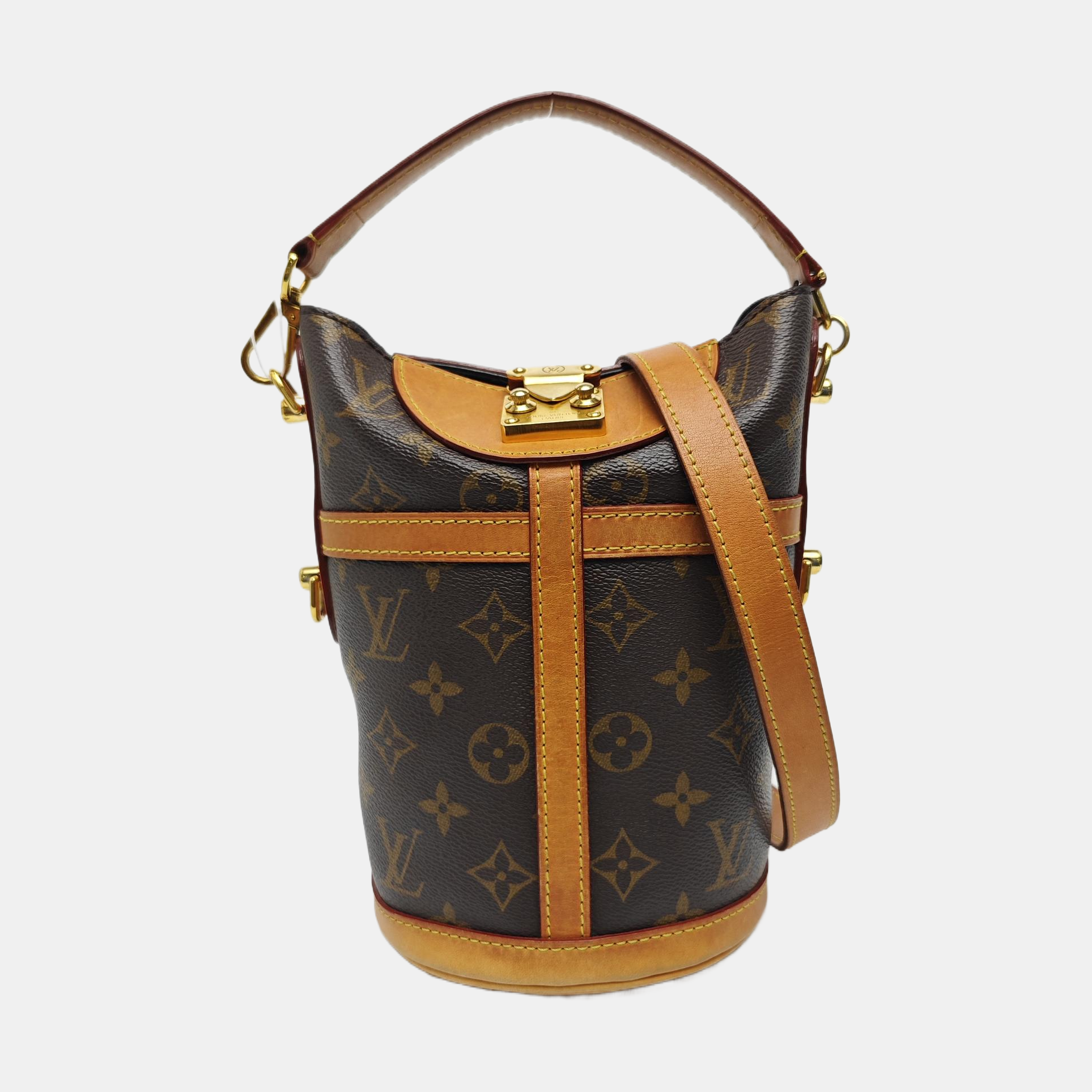DUFFLE Monogram Coated Canvas Brown