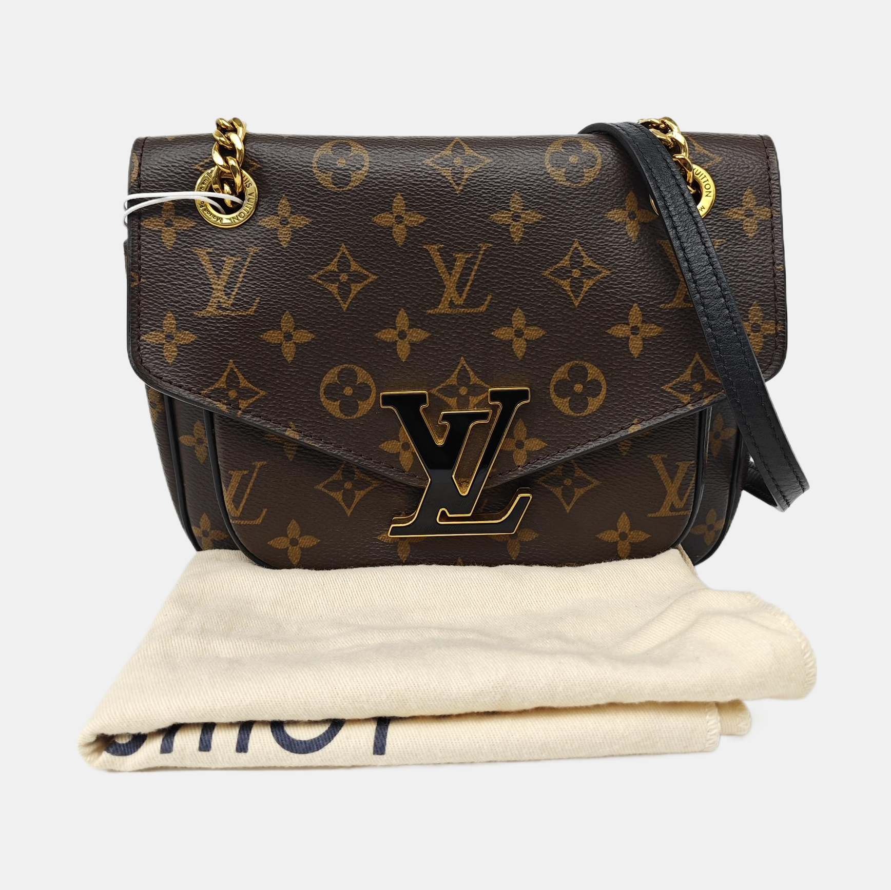PASSY Monogram Coated Canvas Brown