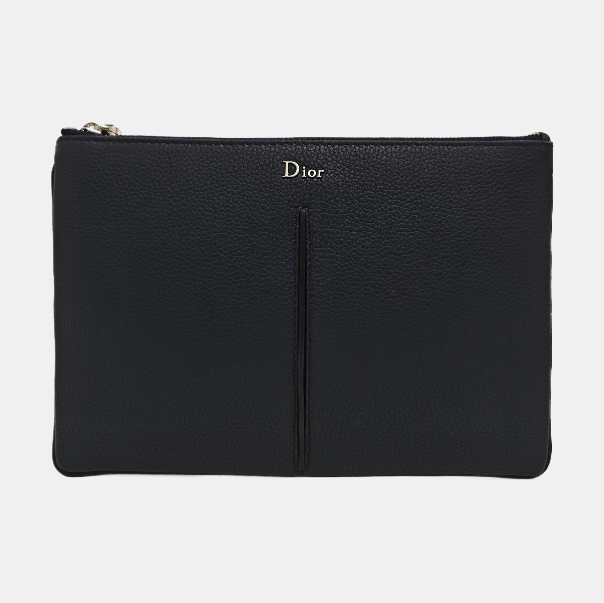 Calfskin Clutch Blue