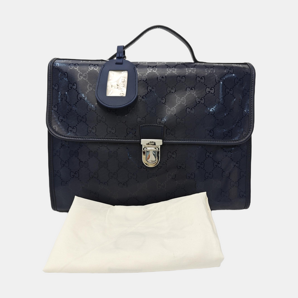 Monogram Coated Canvas Backpack Blue