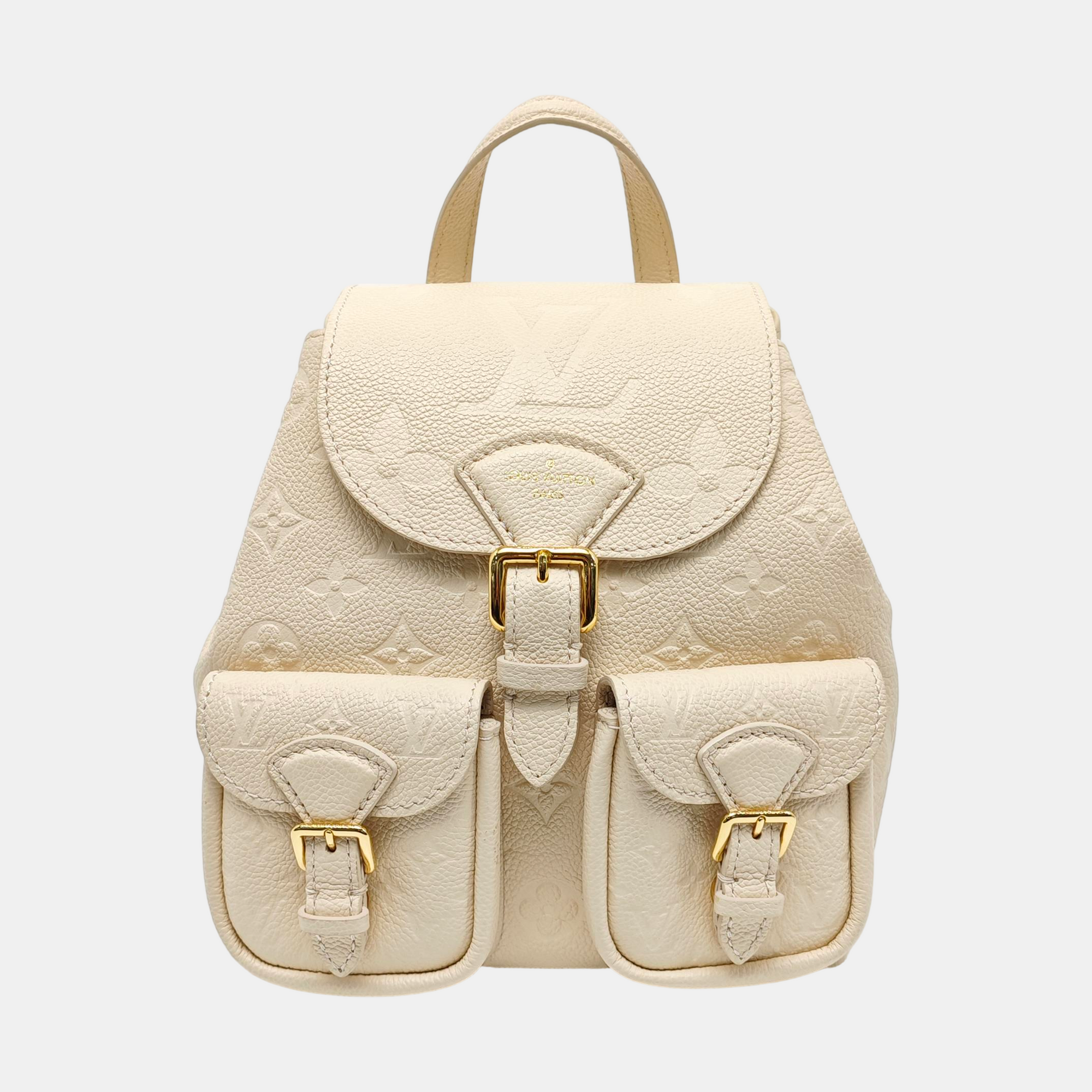BACKUP Monogram Calfskin White