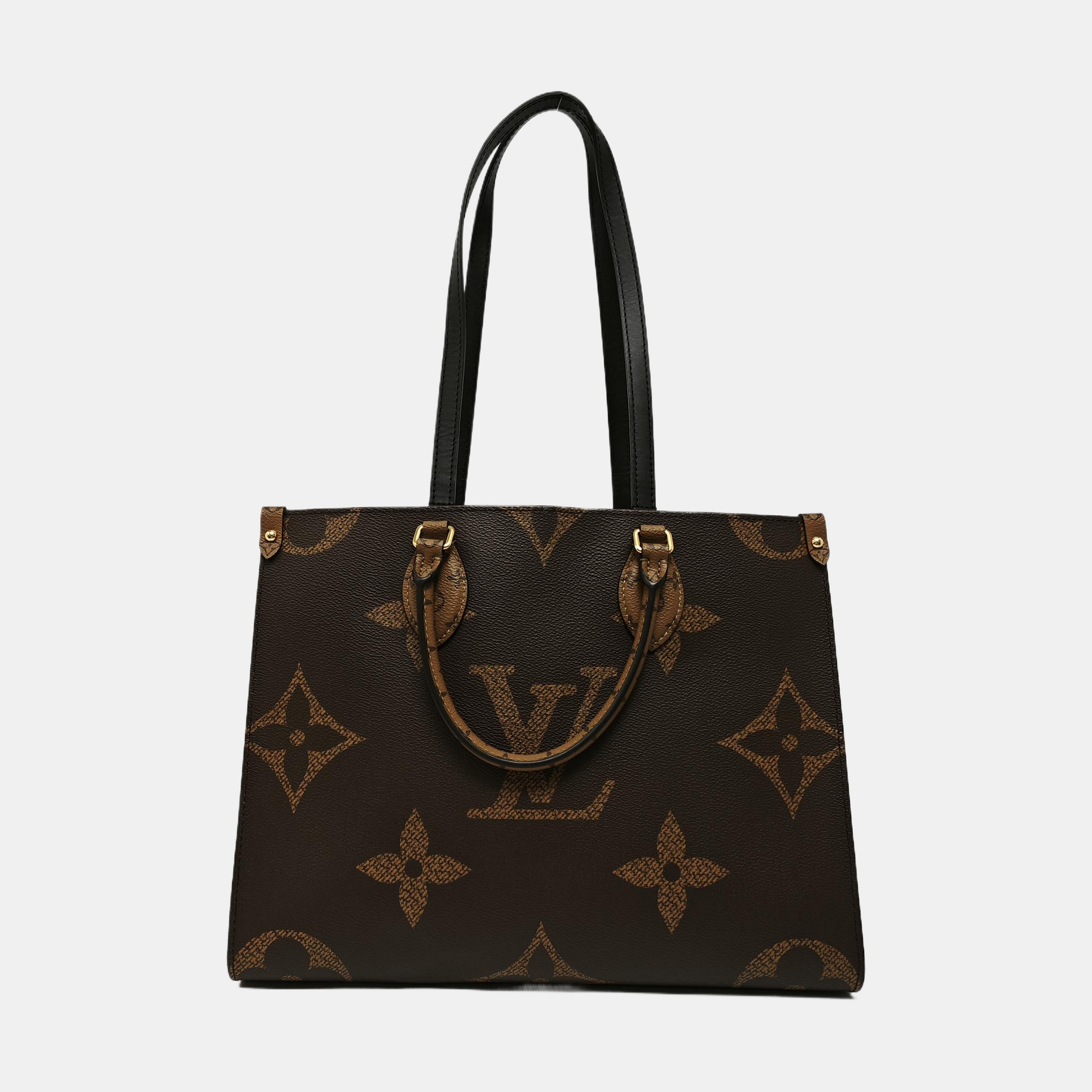 ONTHEGO MM Monogram Coated Canvas Brown