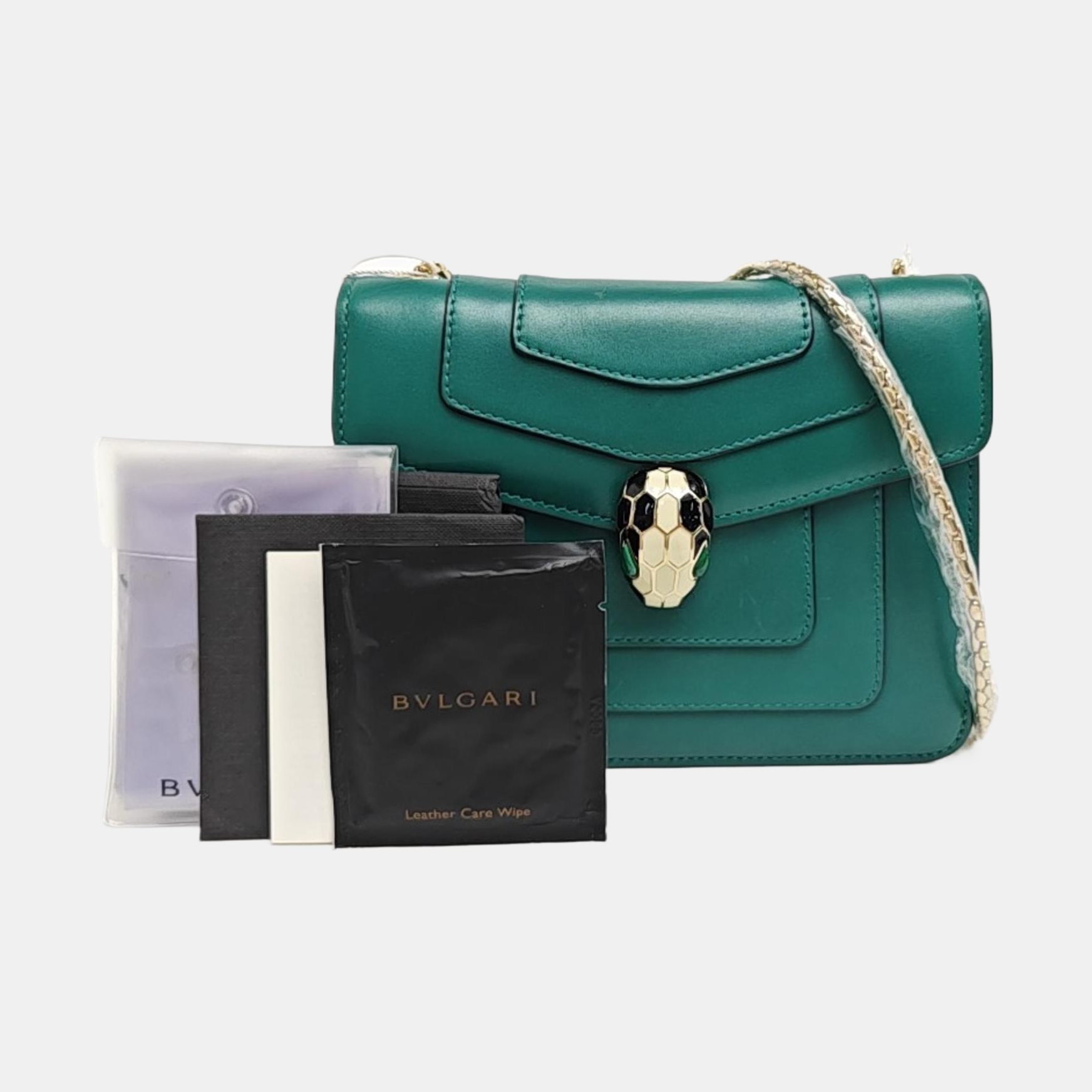 SERPENTI FOREVER Small Calfskin Green