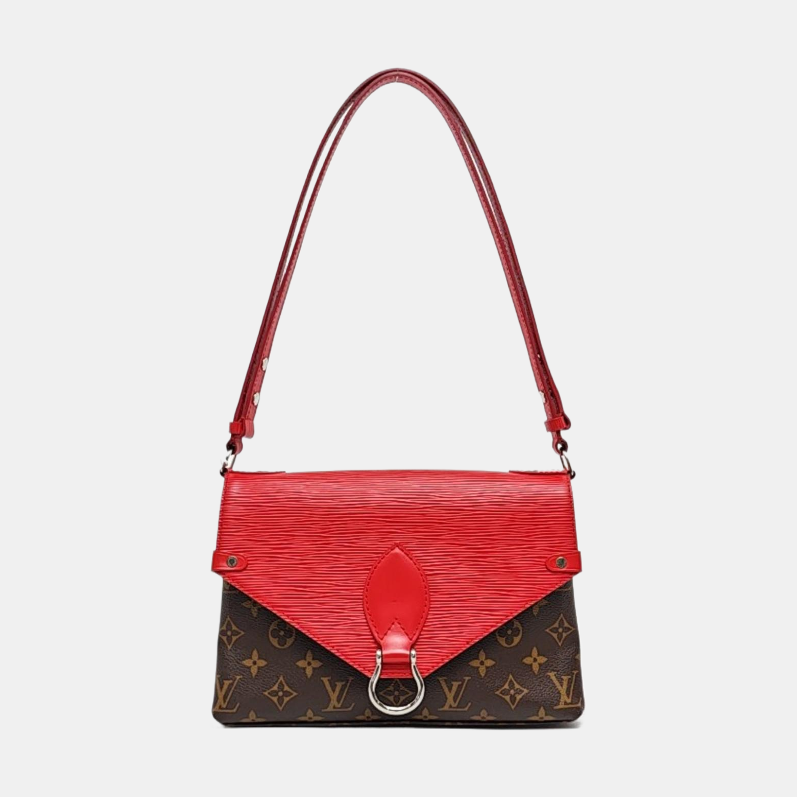 SAINT MICHEL Monogram Coated Canvas Brown