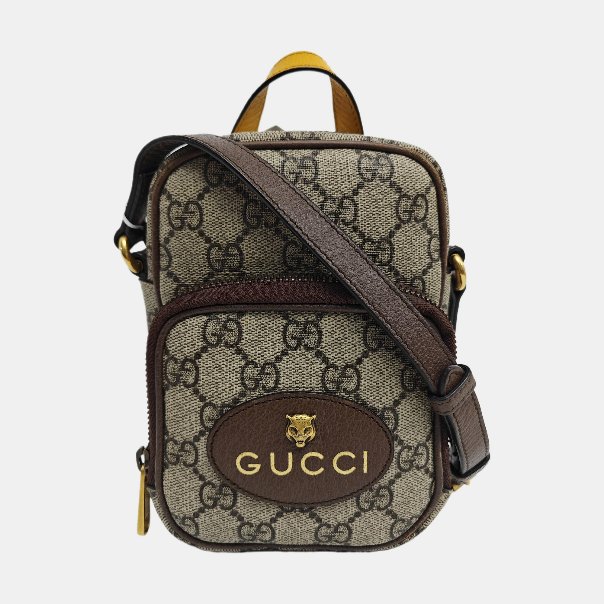 Neo Vintage Mini Monogram Coated Canvas Brown