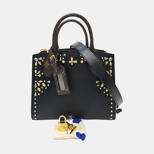 Calfskin Shoulder Bag Black